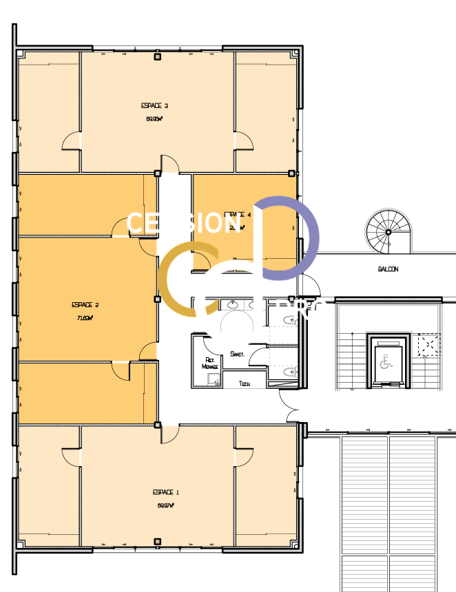 Vente Bureaux Nîmes 30000 PARC GEORGES BESSE